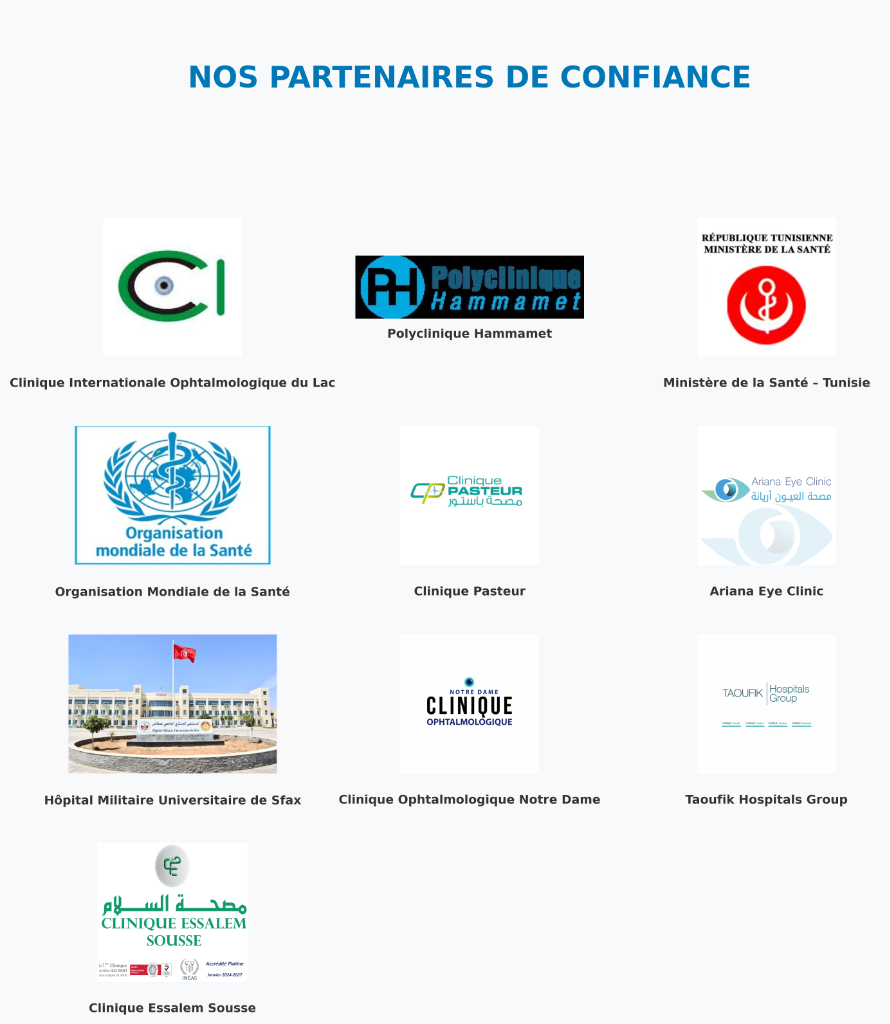 Nos Partenaires: Clinique Internationale, Ministère de la Santé, OMS, etc.